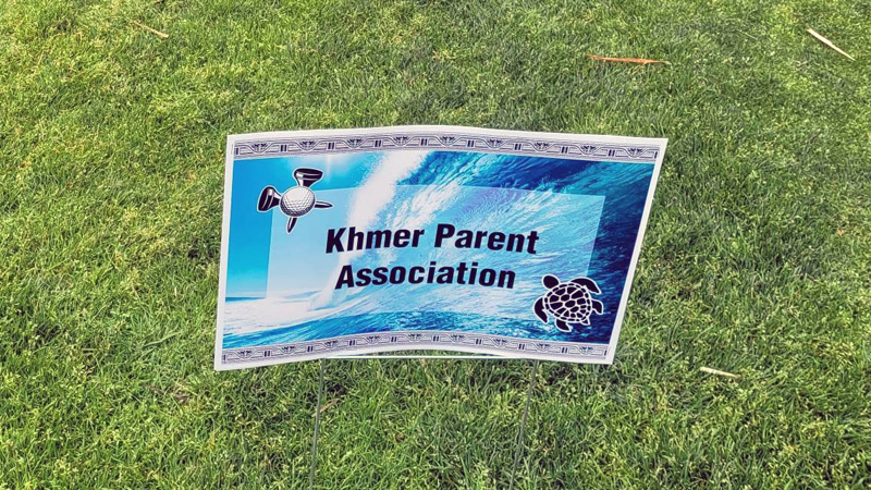 Tee Sponsors Khmer Parent Association, Leatapo Fesili, Amy's Trophies